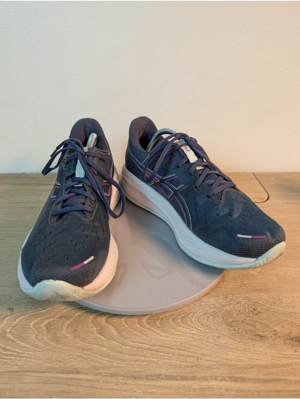 Asics Gel-Cumulus 26 Womens Size 12 Blue Pink Athletic Running Shoes Sneakers
